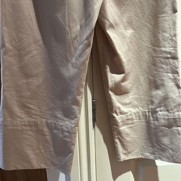 SSENSE S Maxmara beige pleated wide leg crop pants 4 small - Picture 8 of 16